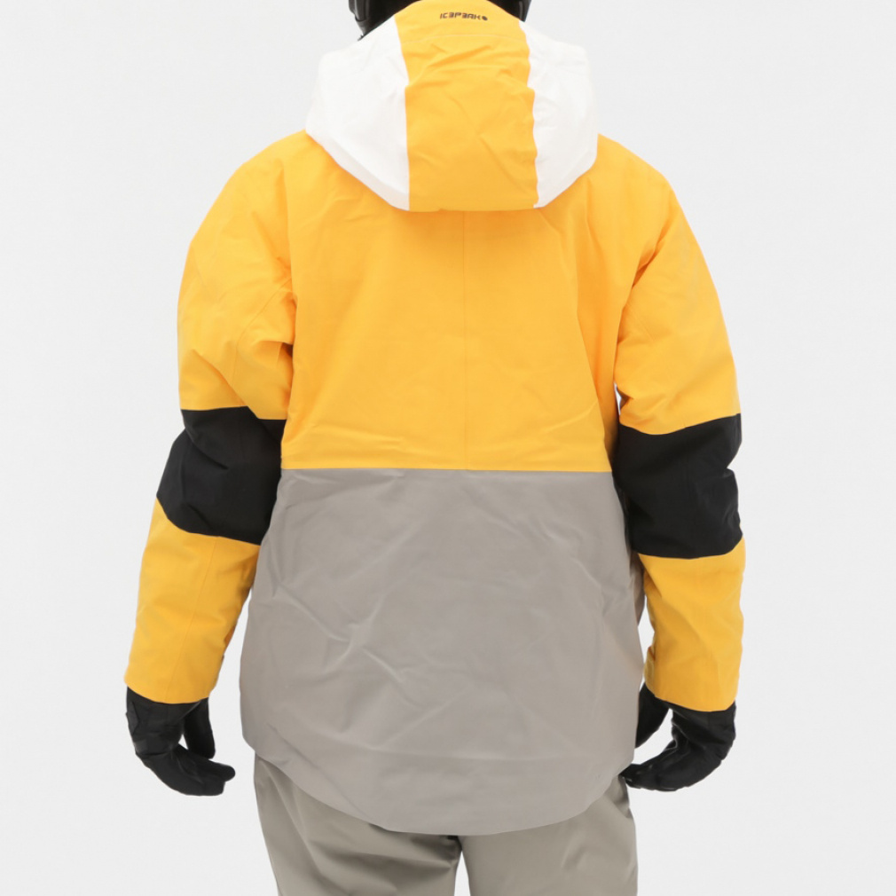 ASICS スキーウェア サイズ175cm グレー/イエロー atmosとGRIPSWANY