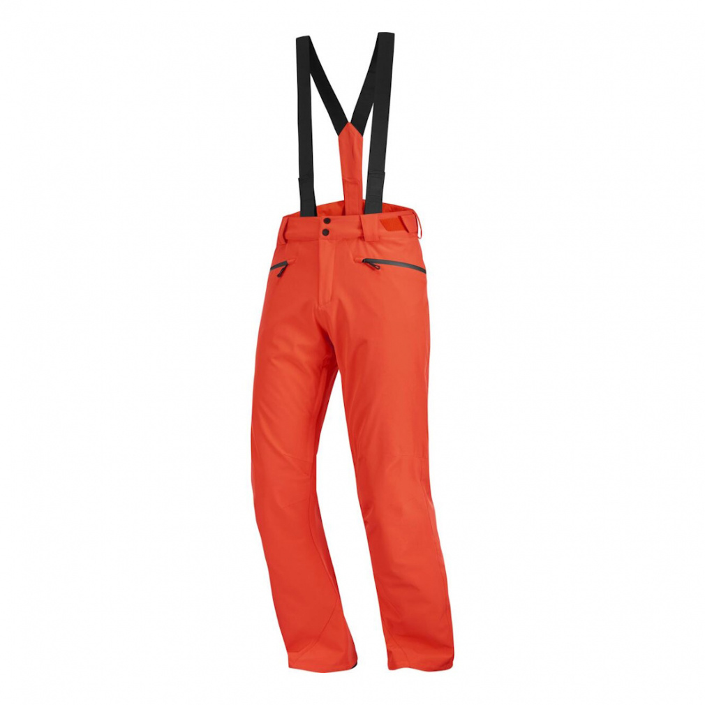 新品 サロモン salomon サスペンダー付 スノーボード スキー パンツ 赤 サロモン メンズ スキー パンツ アブソリュート ビブ_ABSOLUTE BIB M