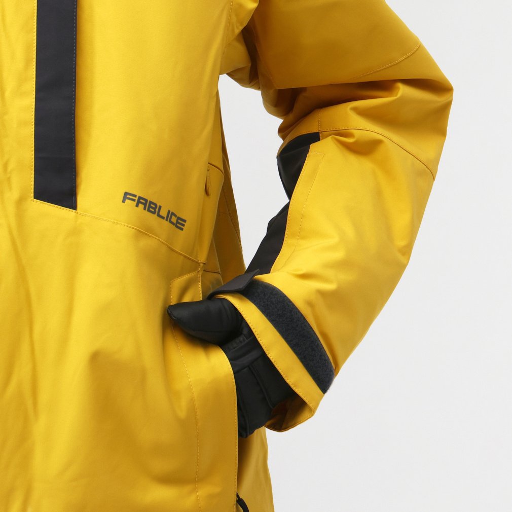 OGASAKA SKI トレーニングウェア(上下)フード付き イエロー ブラック OGASAKA SKI トレーニングウェア(上下)フード付き イエロー ブラック