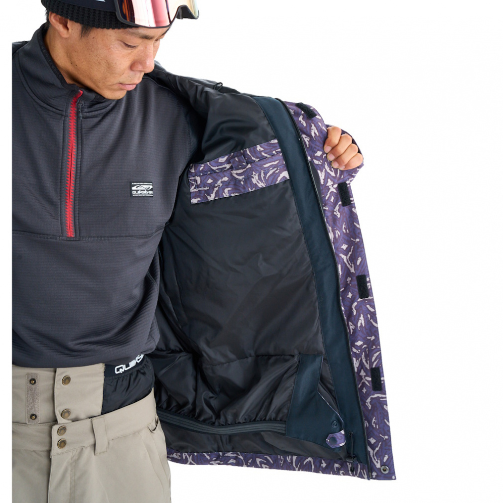 クイックシルバー メンズ スノーボード ジャケット MISSION PRINTED