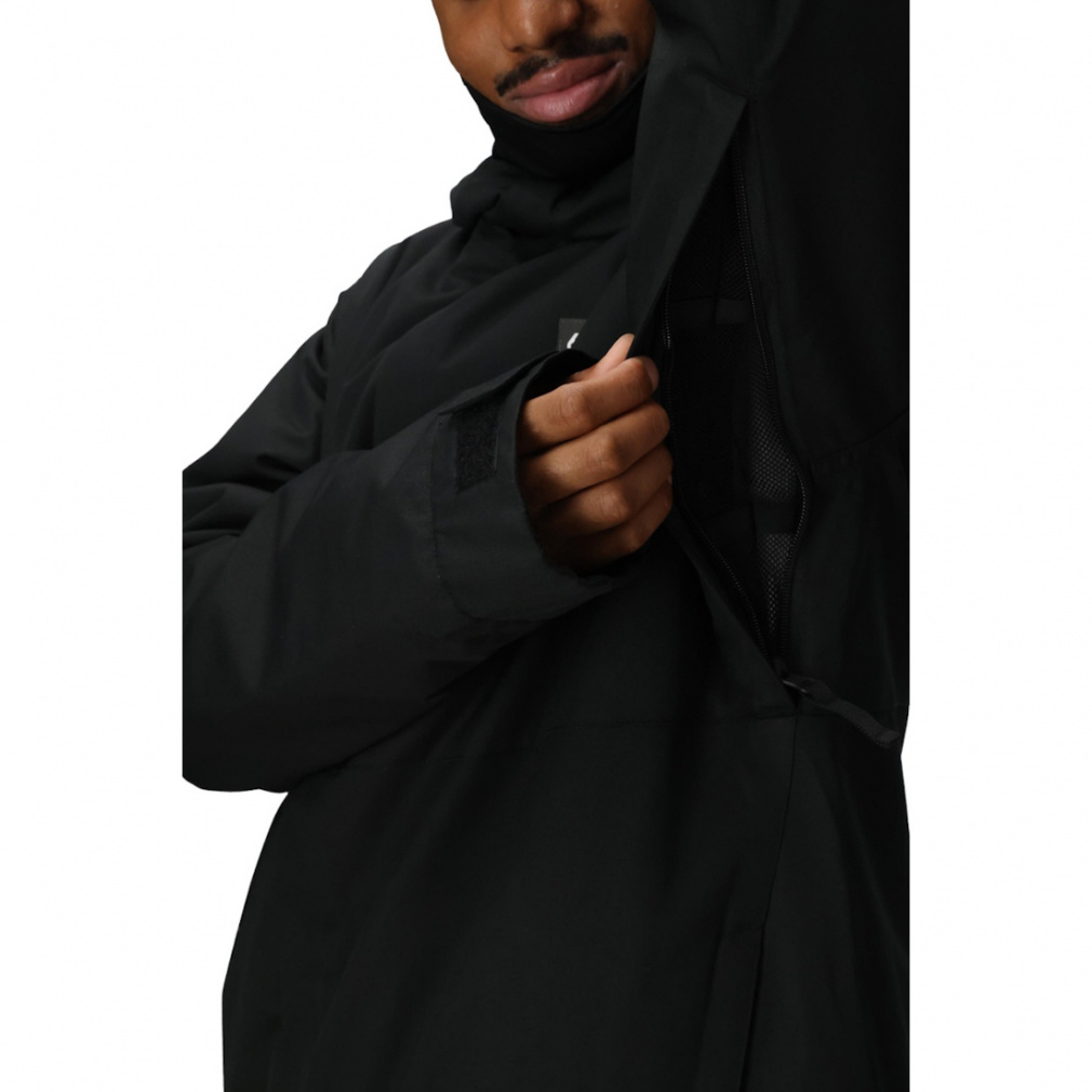 【未使用】OZZON フード付きショートジャケット（黒✕茶） 未使用】OZZON フード付きショートジャケット（黒✕茶）