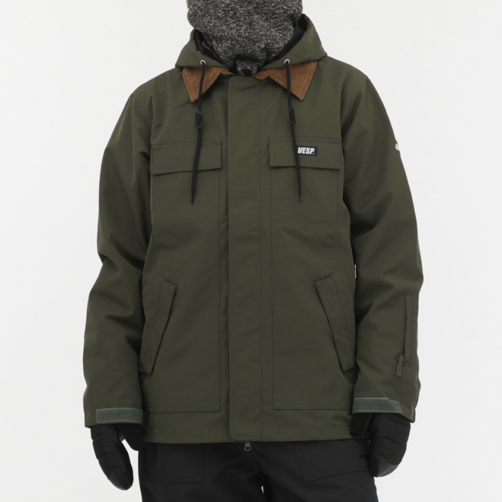 ベスプ メンズ スノーボード ジャケット TWOWAY WORK SHIRTS JACKET