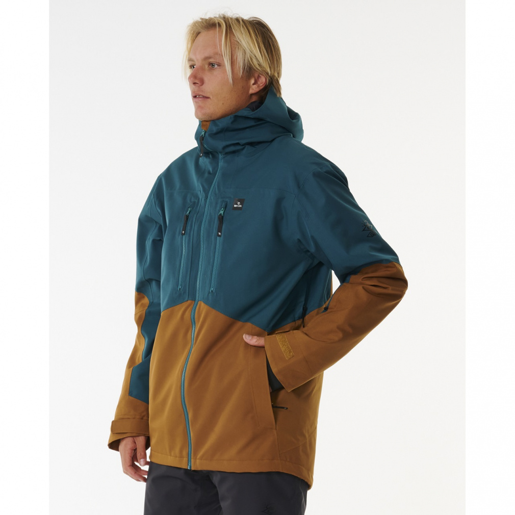【RIP CURL】リップカール　スノーボード　ウェア　イエロー/ネイビー　L リップカール メンズ スノーボード ジャケット FREERIDER JACKET
