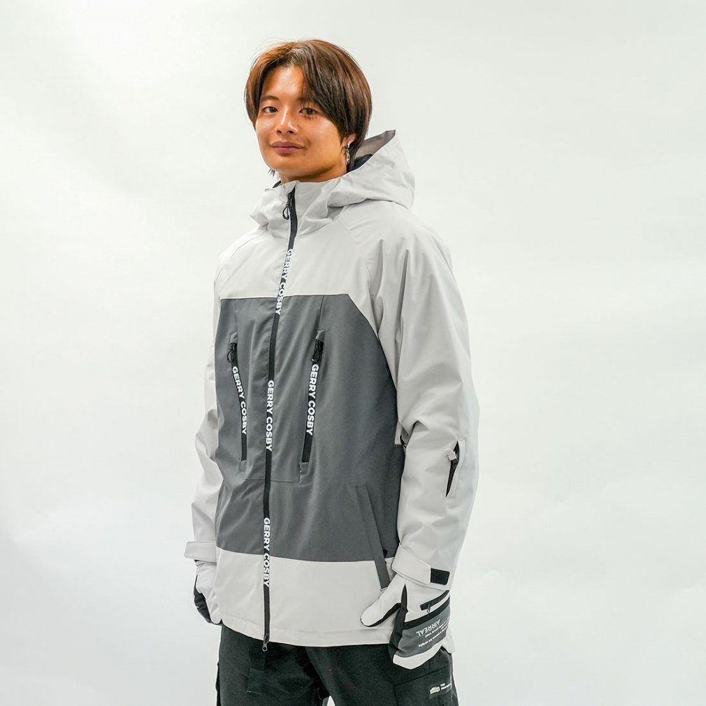 BRION スノーボードジャケット ホワイト　XL ICEPARDAL（アイスパーダル） スノーボードウェア 上下セット