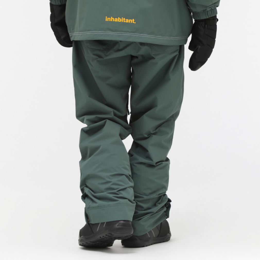 希少☆インハビタント・ グリーンスノーボードパンツL ⭐︎inhabitant 緑 スノーボードパンツ L⭐︎ 【公式通販】