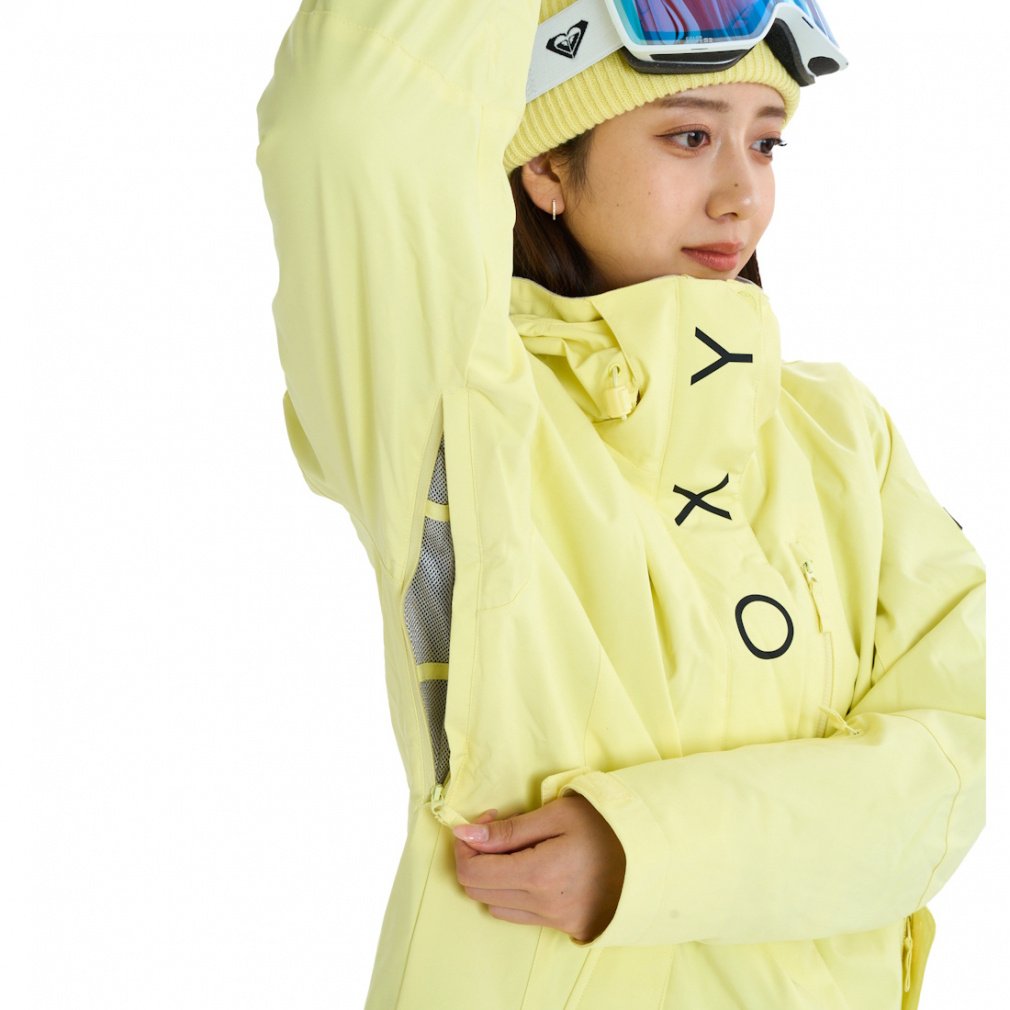 ROXY イエロースノーボードジャケット M/M ROXY スノーボード ジャケット（色：イエロー系）｜ウエア