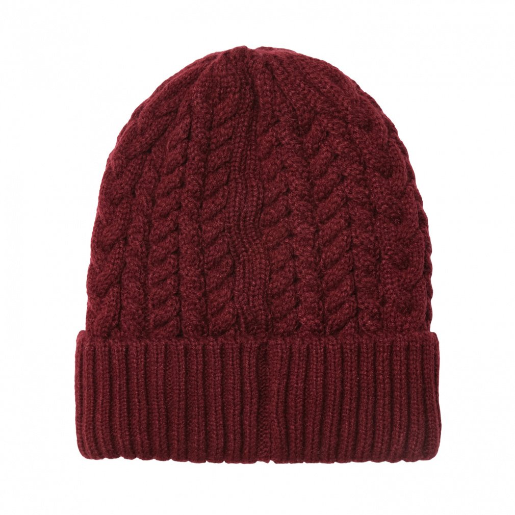 キスマーク メンズ ニット帽 ケーブル編みニット帽子 KM-5C015