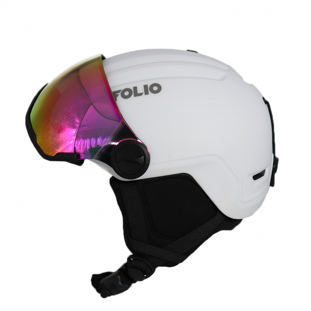 フォリオ FOLIO スキー/スノーボード ヘルメット FO YL195V_バイザー付