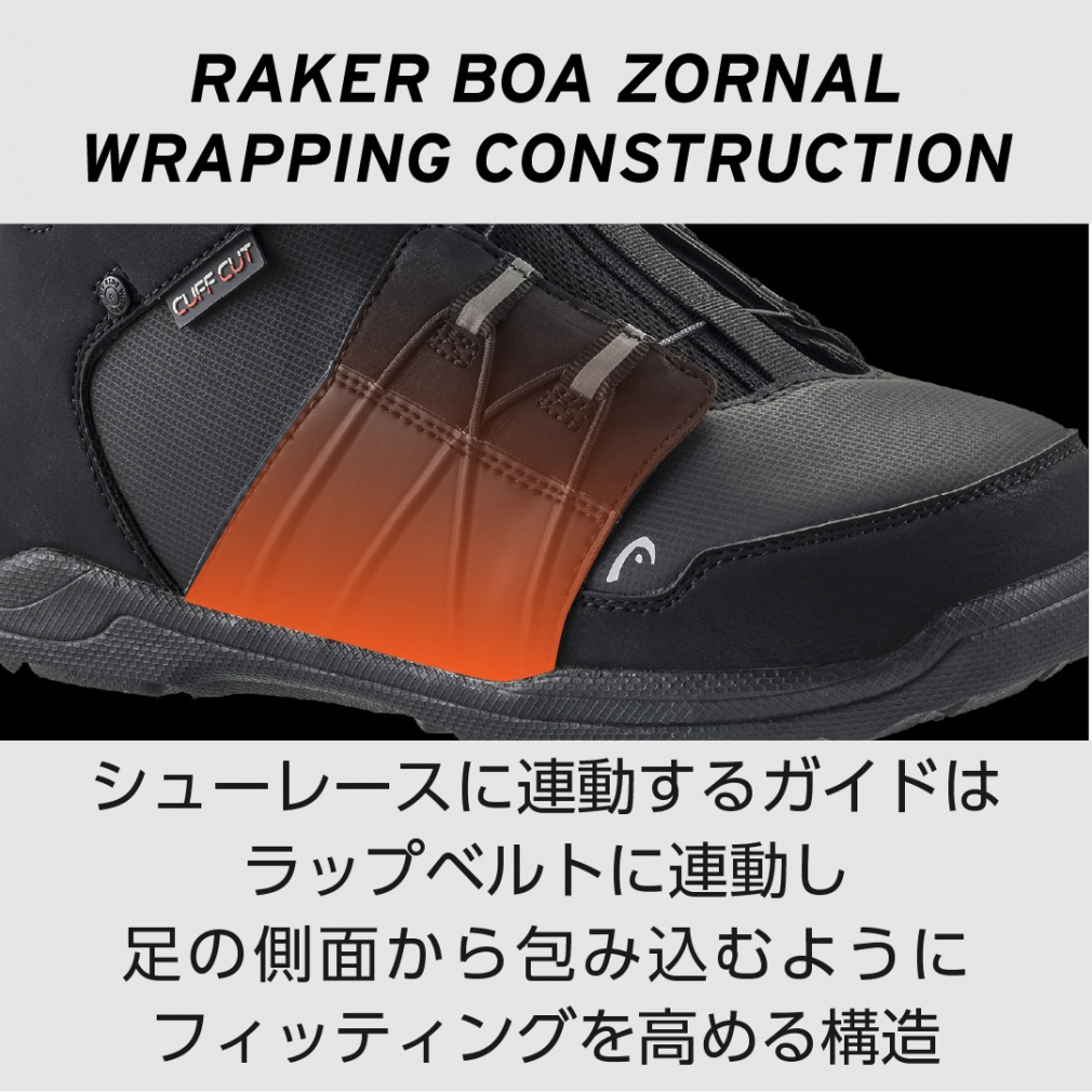 ヘッド RAKER BOA ZONAL_レイカーボアゾナル 350315 25-26年モデル