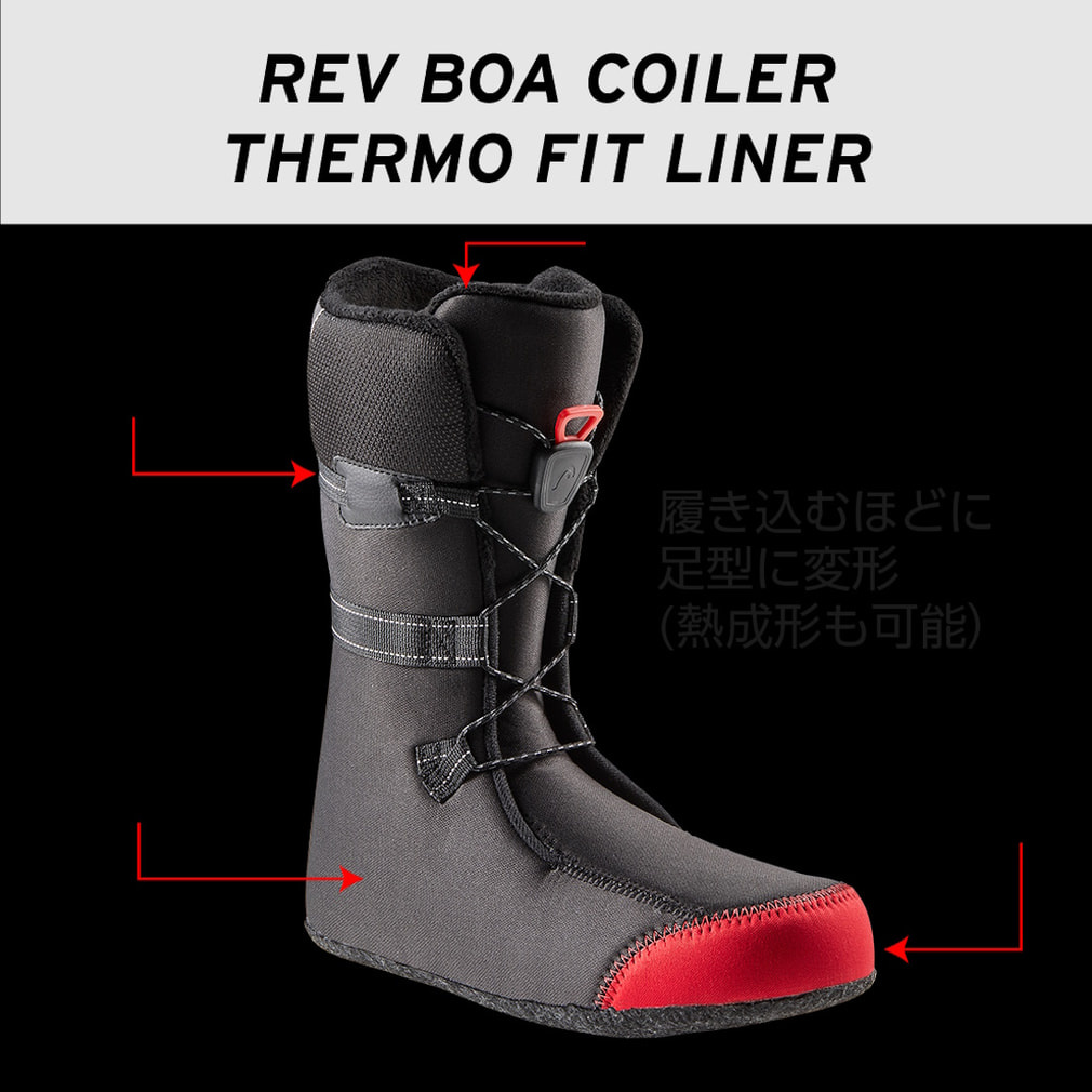 ヘッド REV BOA Coiler black レブボアコイラーブラック (353425 black