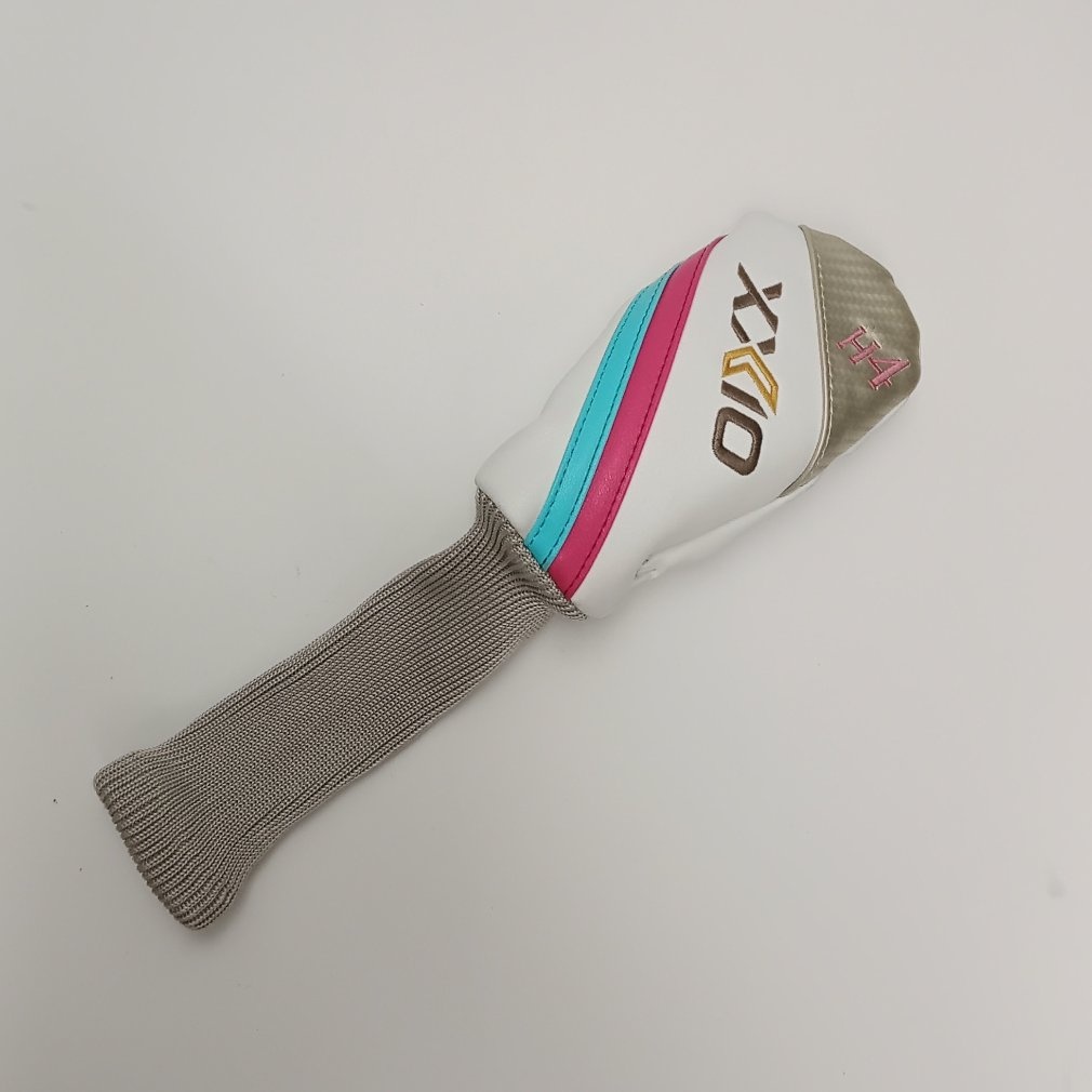 【レザレクション】人気ラバーロゴ×ボア素材 ゴルフジップベストM バイカラー LUXEAKMPLUS×roar ゴルフ 総柄ロゴ中綿ベスト／リュクスエイケイ