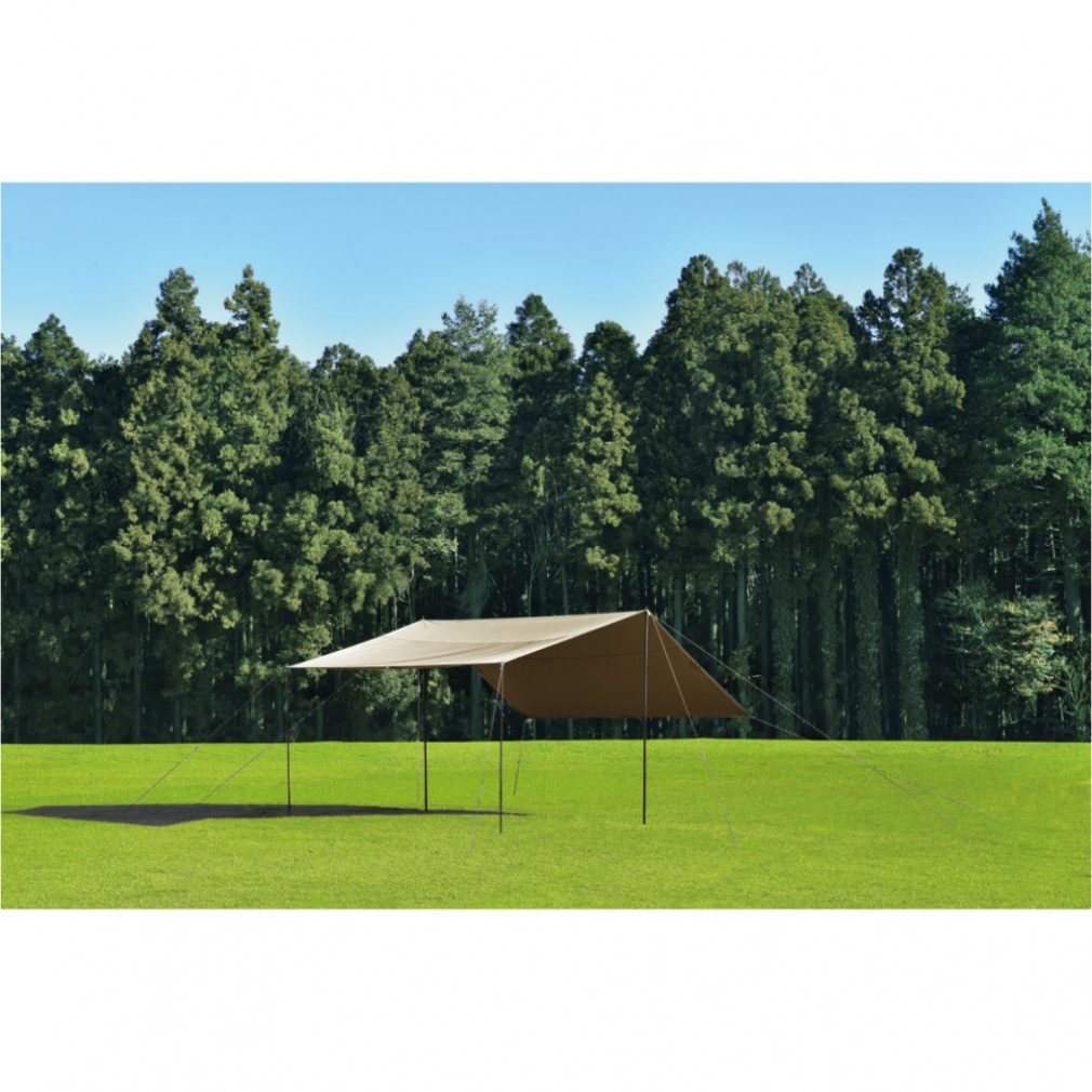 ユニフレーム REVOスクエアタープ 4×4 TC/TAN 682333 キャンプ タープ