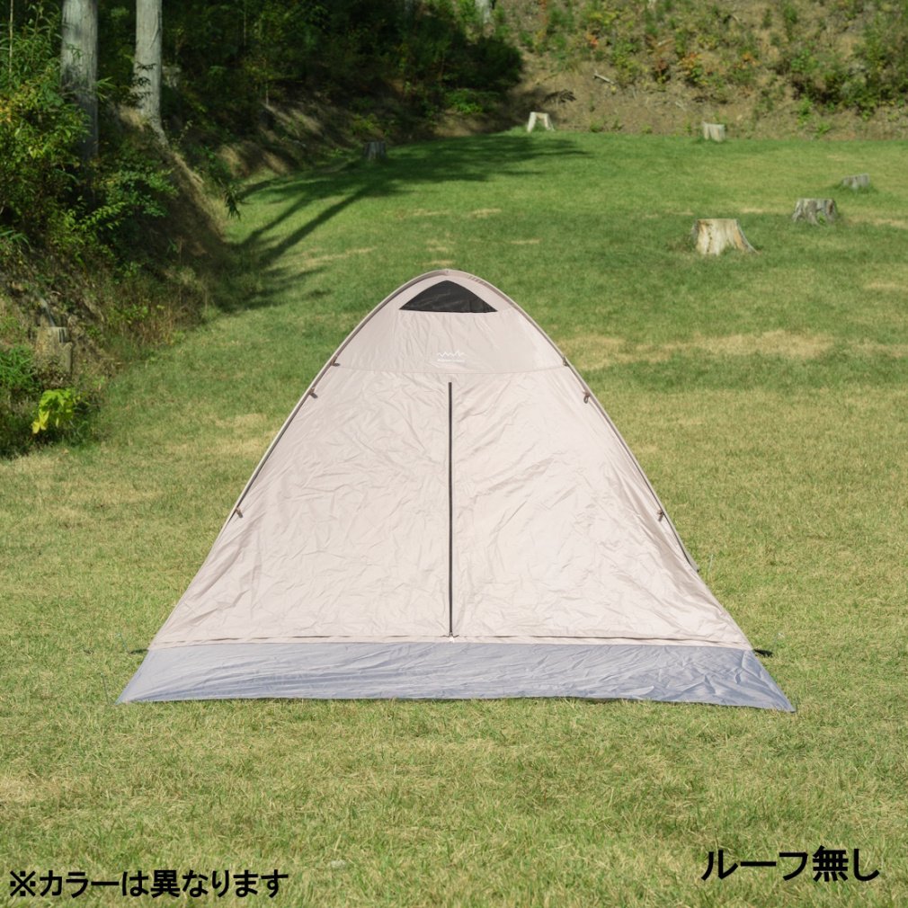 ポップアップ式キャンプテント ベージュルーフテント岐阜県飛騨地方