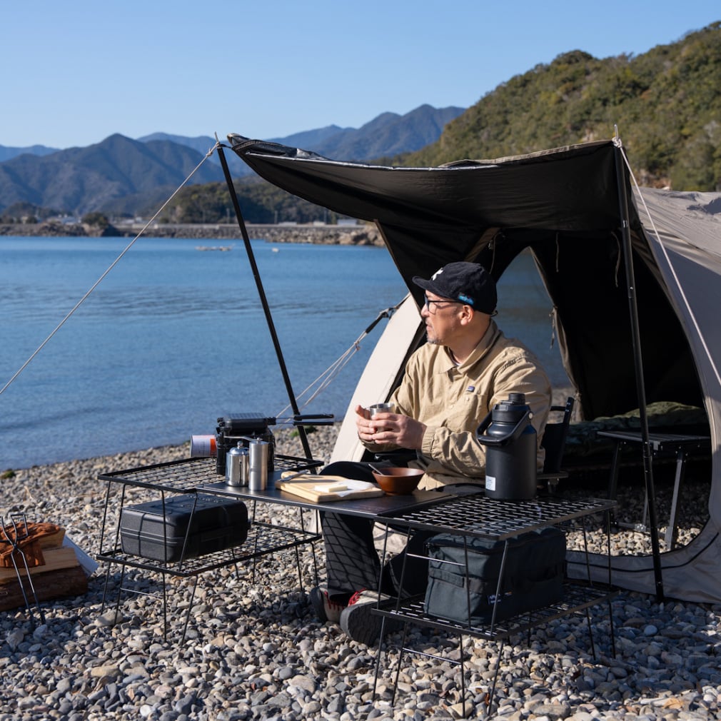 アルペンアウトドアーズ 100％完全遮光ヘキサ型キャンプシェード M