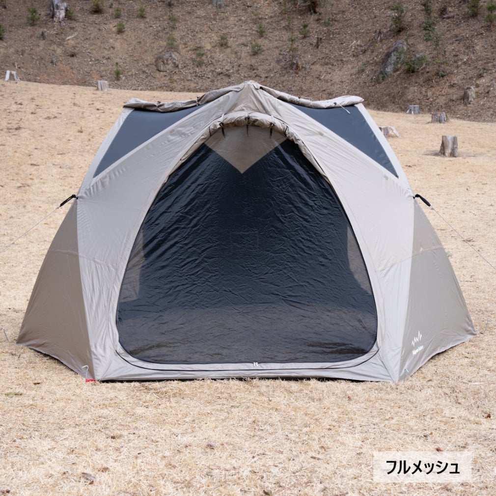 アルペンアウトドアーズ 100％完全遮光ヘキサ型キャンプシェード L