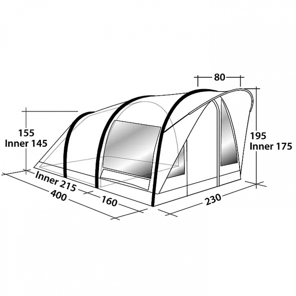 ローベンス ビスタ400 Vista 400 130203 キャンプ トンネルテント