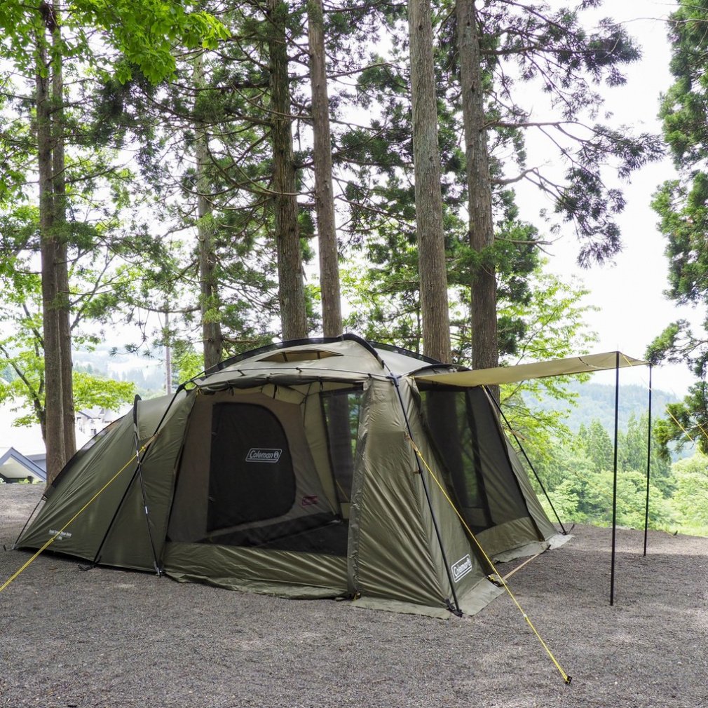 コールマン ラウンドスクリーン2ルームハウス オリーブ グランドシート
