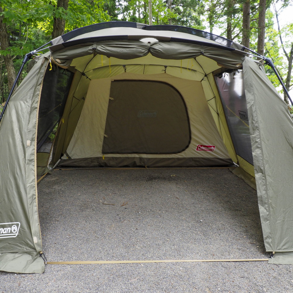 コールマン ラウンドスクリーン2ルームハウス オリーブ グランドシート