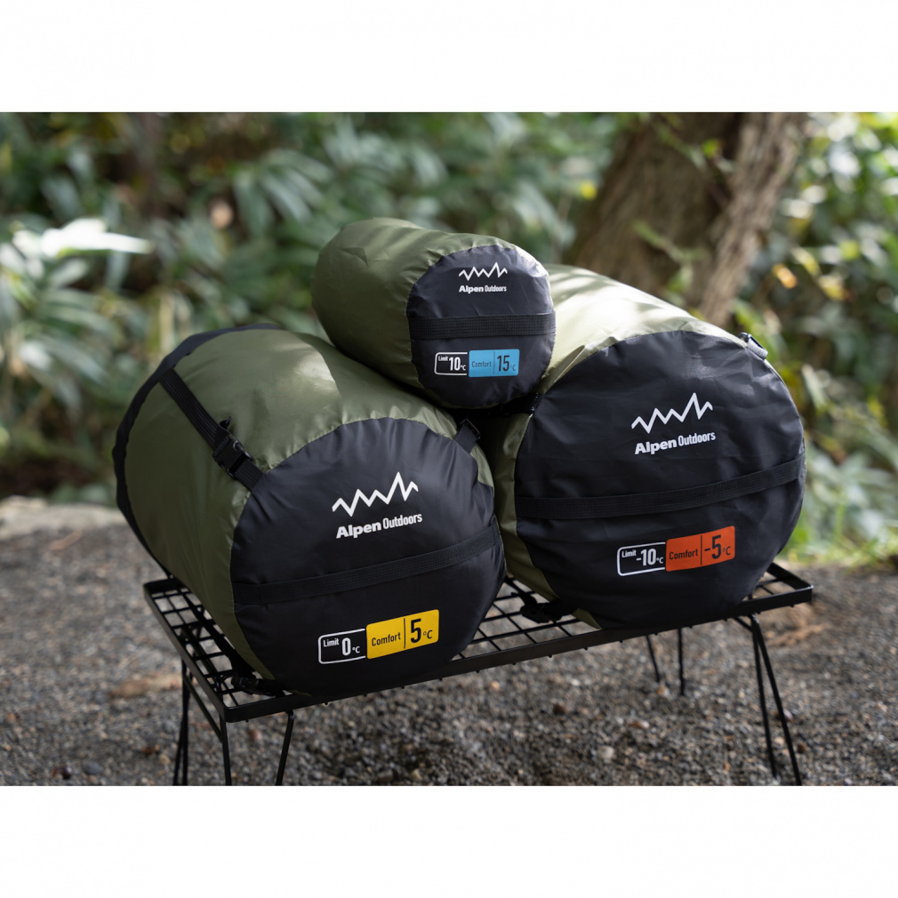 アルペンアウトドアーズ 封筒型シュラフ-5 キャンプ 寝袋 シュラフ 冬