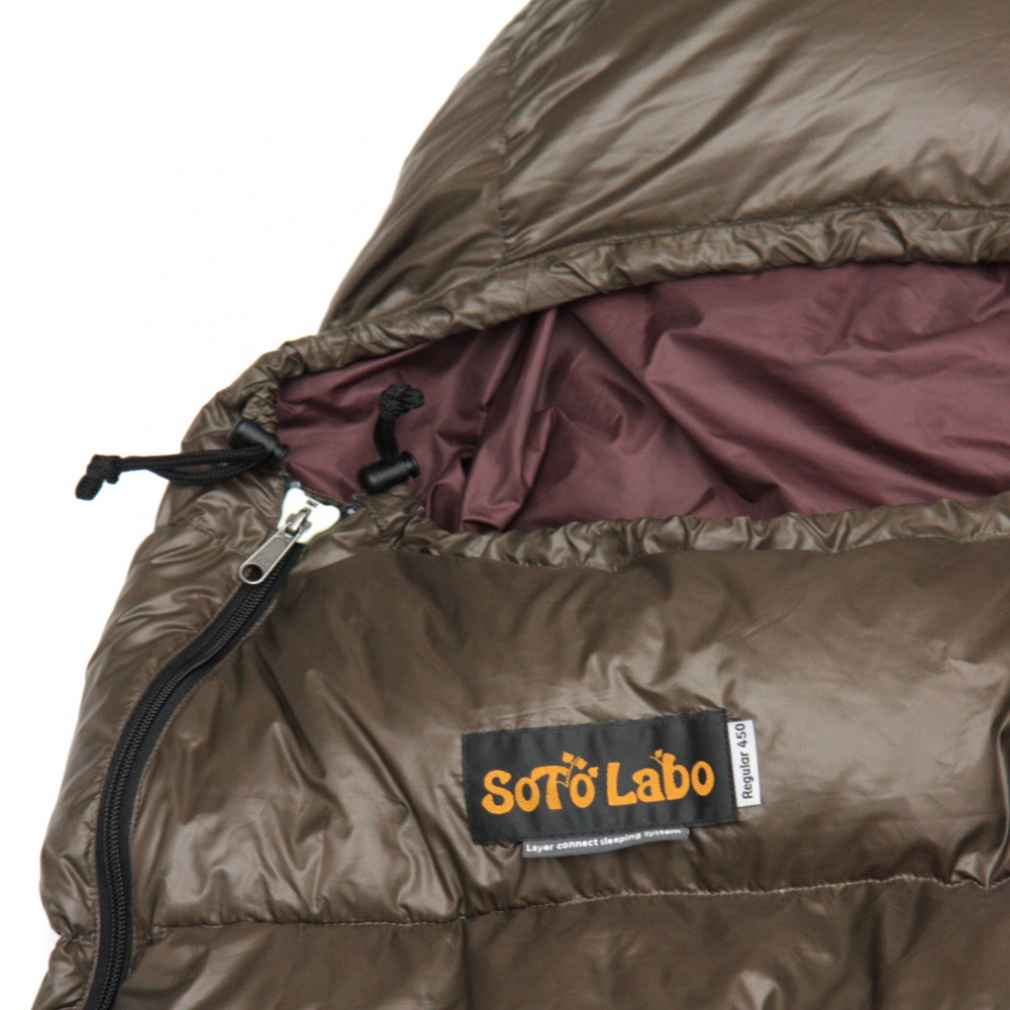 ソトラボ SOTO LABO SLEEPING BAGシュラフ 450 SLEEPING BAG Regular 450 レイヤーコネクティングシステム