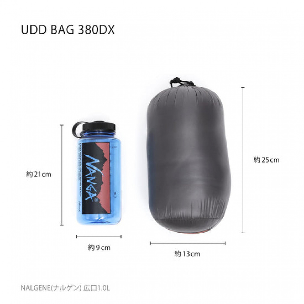 ナンガ UDD BAG 380DX レギュラー N1U3EG14 キャンプ シュラフ : CHA