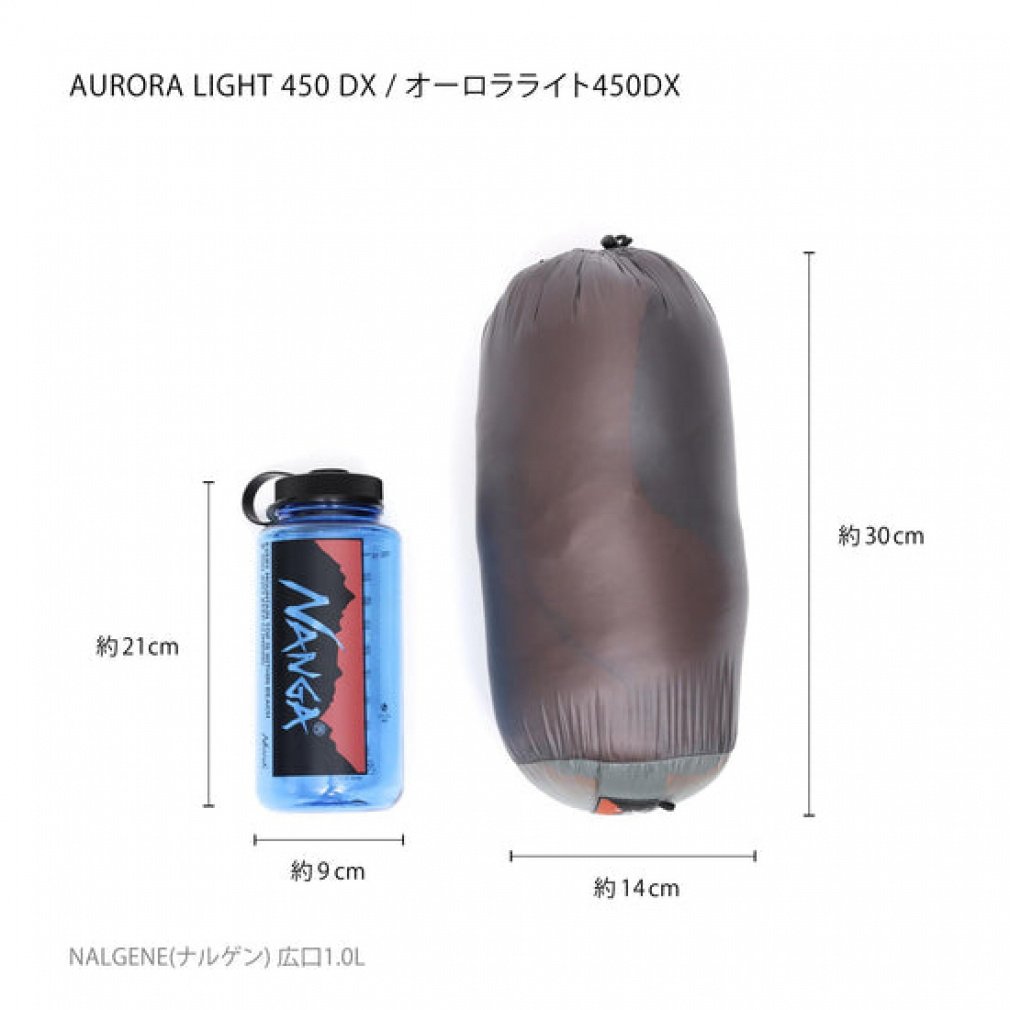 NANGA オーロラライト450DX レギュラー GRN NANGA ナンガ シュラフ オーロラライト450DX レギュラー 防水透
