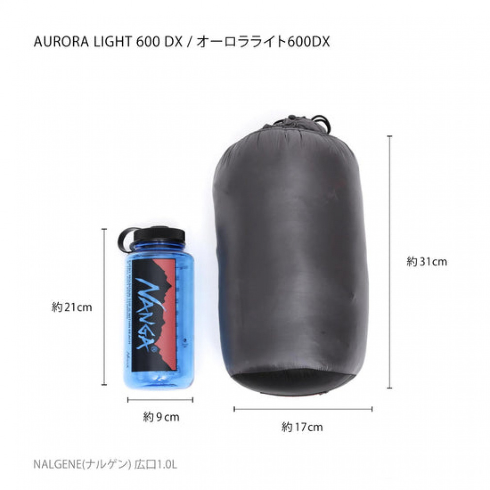 アウトドア寝具 NANGA AURORA TEX light 600 DX ONLINE_AURORA_light_600DX_BLK_