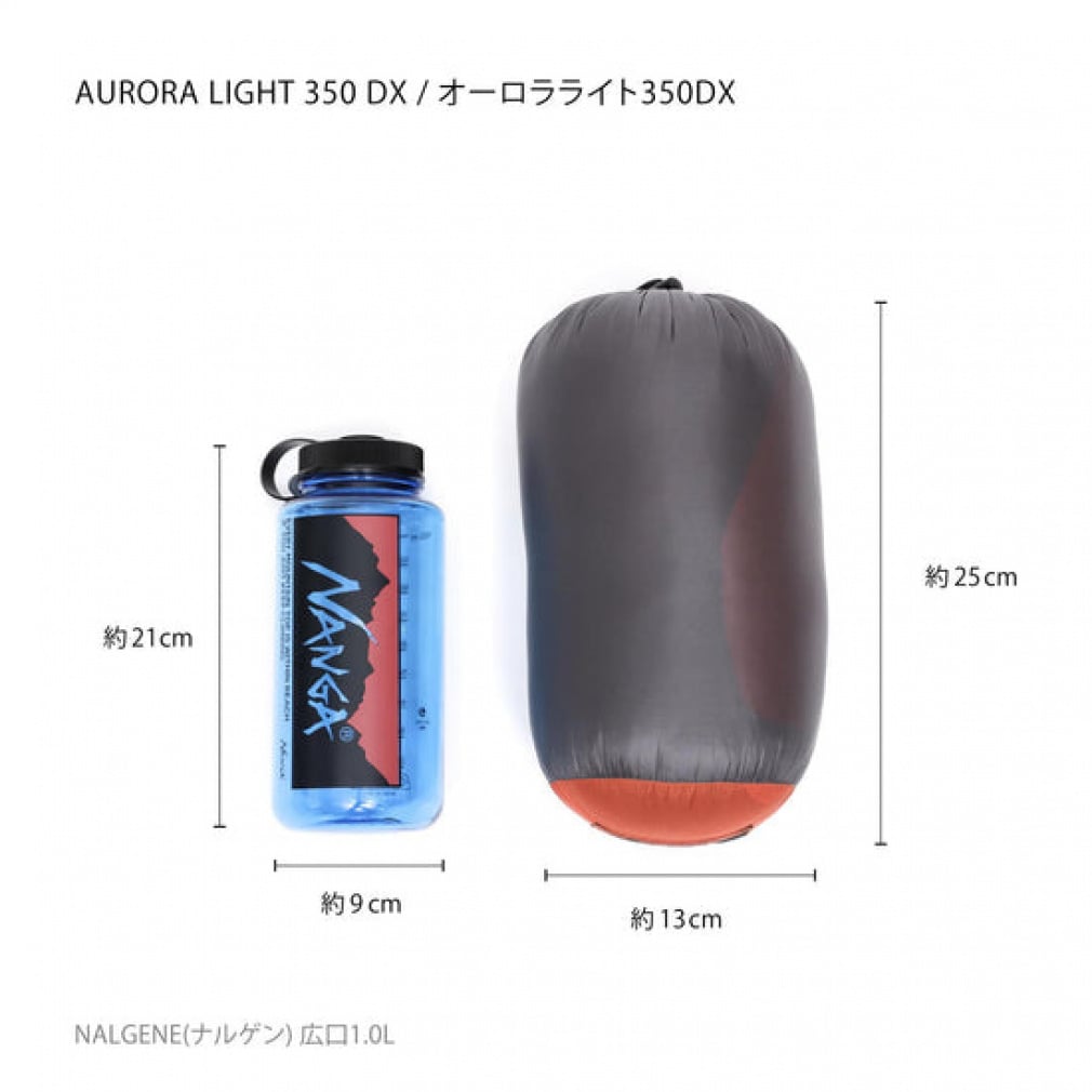 ナンガ AURORA TEX light 350DX レギュラー N0001227 RED キャンプ