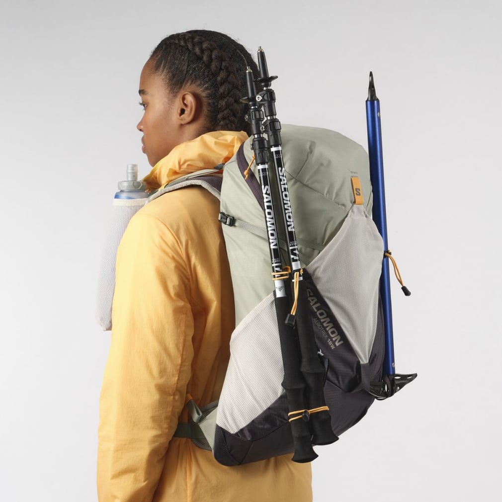 2025春夏 サロモン AEROTREK 18 WOMEN M 18L SEAGRASS/SV CLOUD/Nine