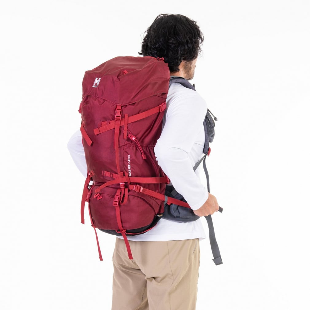 ミレー SAAS FEE NX 40+5 M 40＋5L DEEP RED MIS0754 N1546