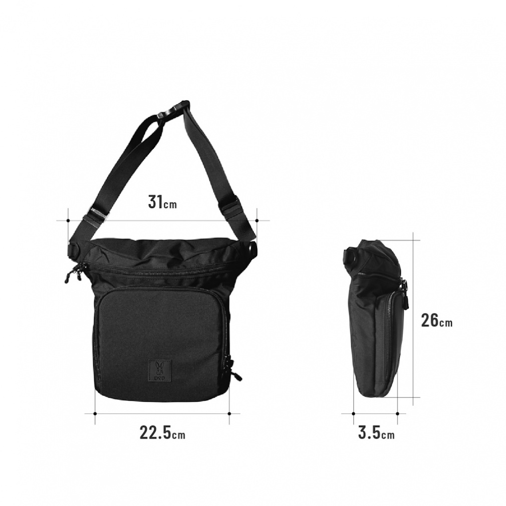 ディーオーディー ボディバCD BA085 BK トレッキング ショルダーバッグ