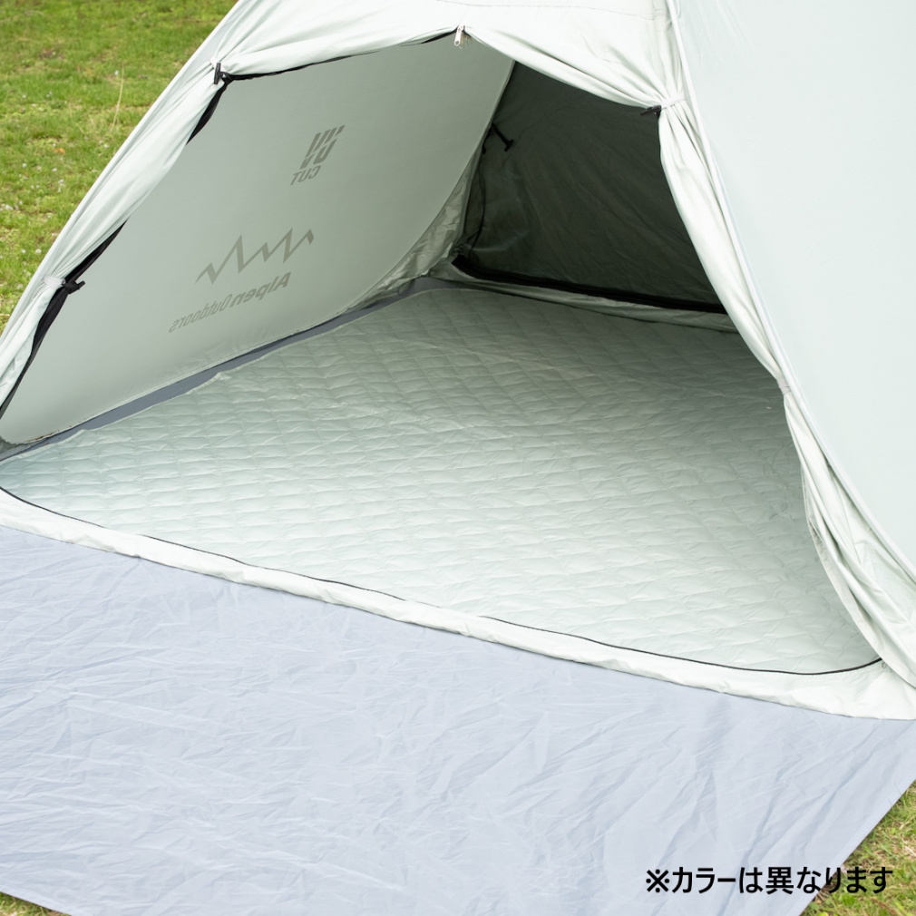 アルペンアウトドアーズ 撥水ラグM グレーカラー キャンプ レジャー