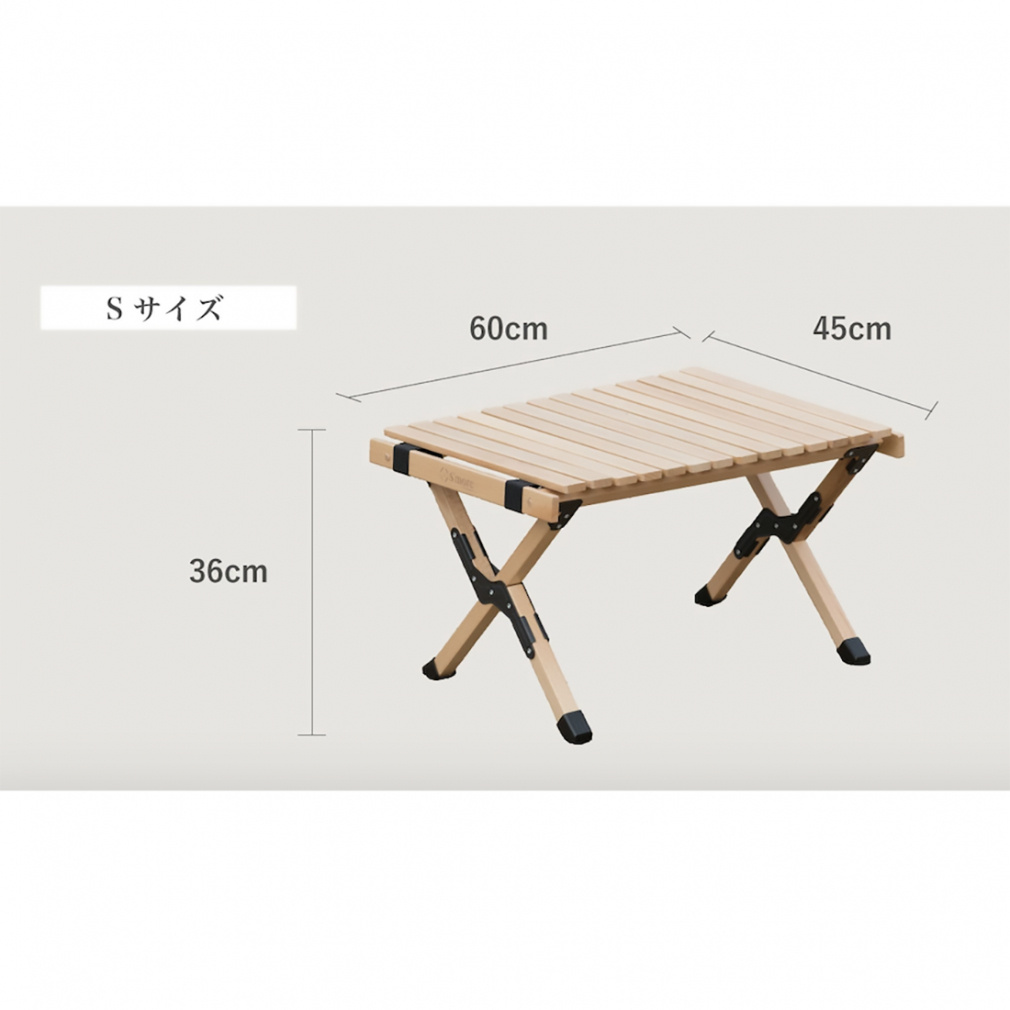 スモア Woodi Roll Table 60 rsRT001a6 キャンプ テーブル Smore