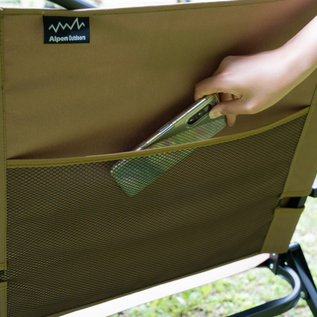 アルペンアウトドアーズ 撥水ローチェア リクライニング タン キャンプ