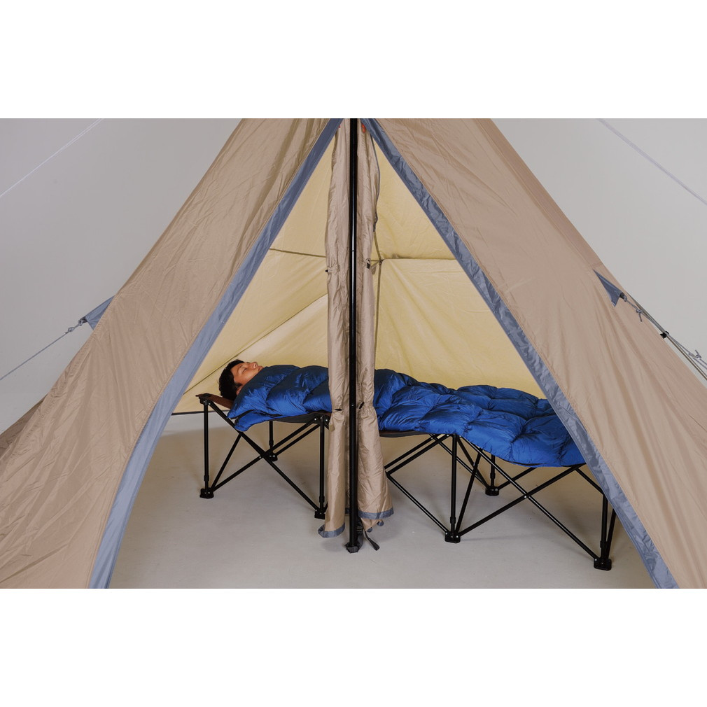 ユニフレーム リラックスコット ブラウン×ブラック 680254 キャンプ