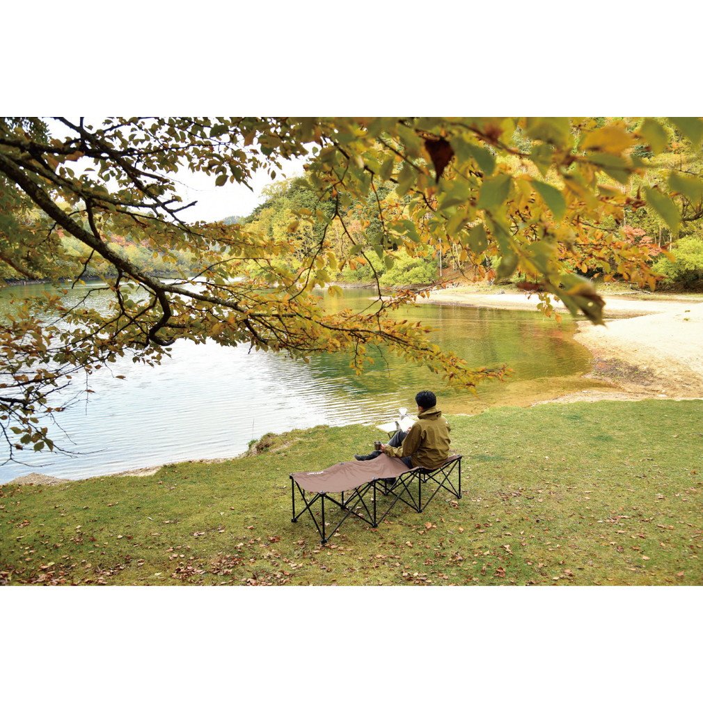 ユニフレーム リラックスコット ブラウン×ブラック 680254 キャンプ