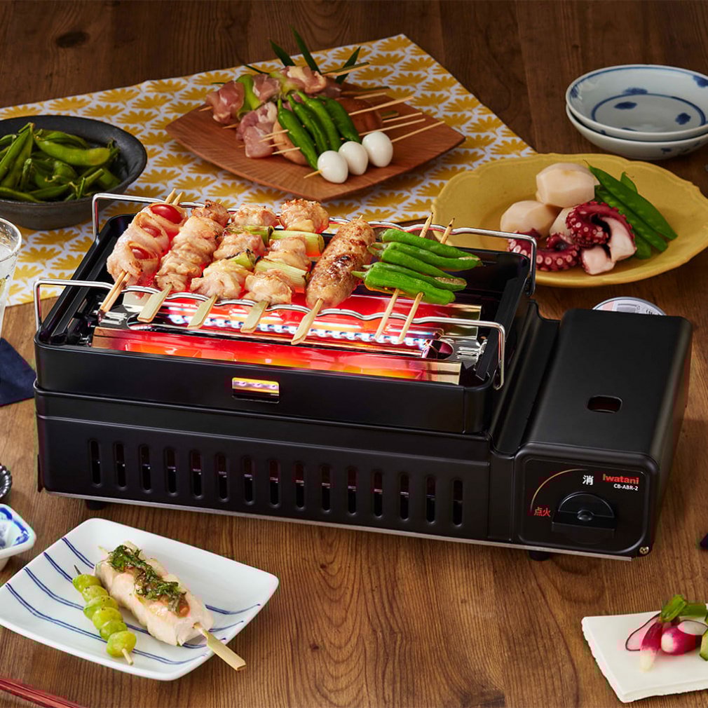 売れてます　ＢＢＱ　キャンプ　祭り　屋台　炙り　焼き鳥器　プロパンガス　イベント カセットガス炉ばた焼器 炙りやII｜Alpen Online