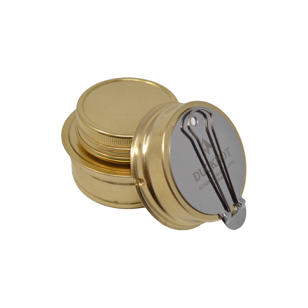 アウトドアの調理器具/NITTOのロゴ付き真鍮製アルコールストーブ アウトドアの調理器具/NITTOのロゴ付き真鍮製アルコールストーブ