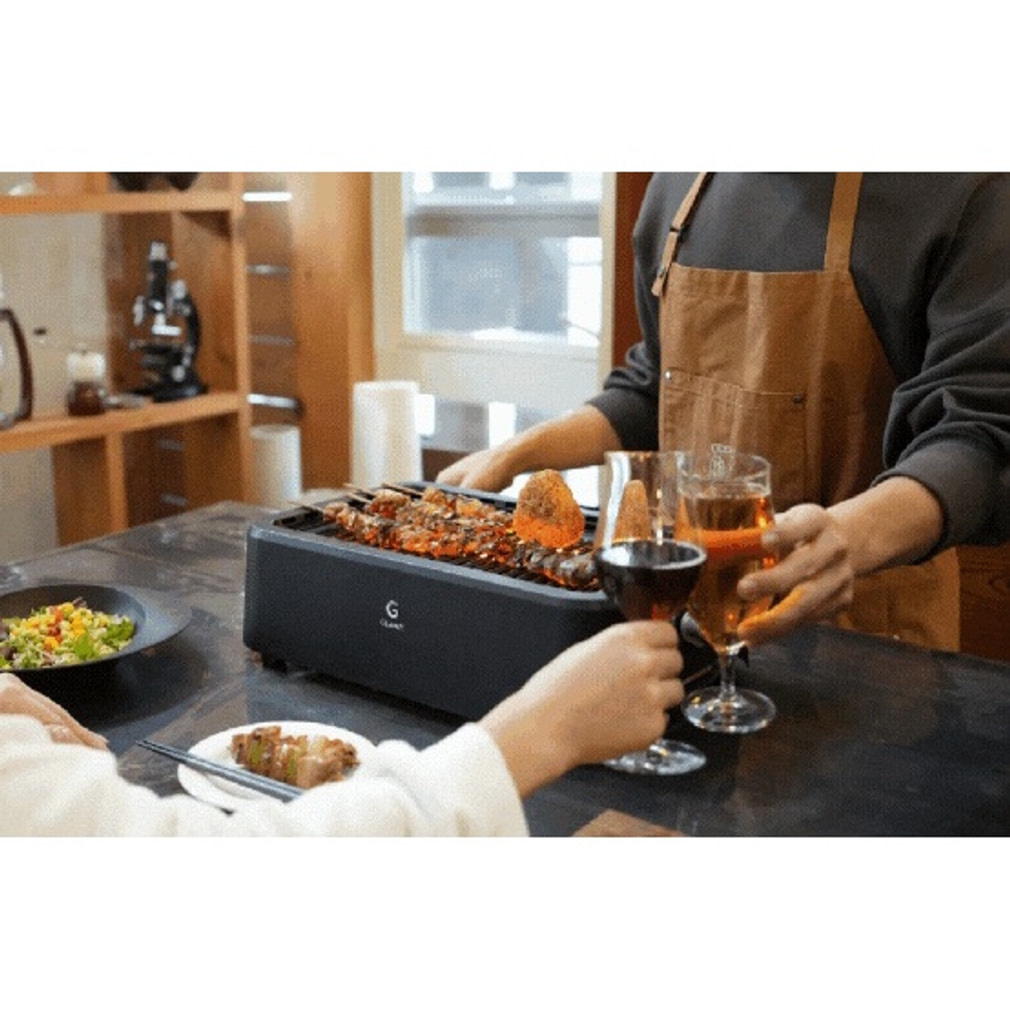 ラップスインターナショナル GLAMP.超少煙グリル SG01-BK キャンプ BBQ