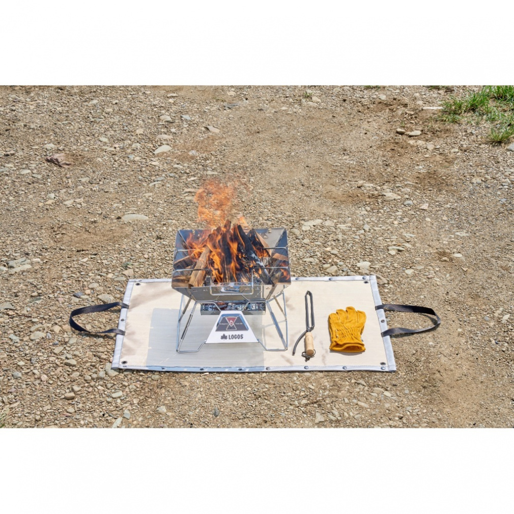 ロゴス たき火台耐熱シートバッグ 81064210 キャンプ 焚き火・BBQ小物