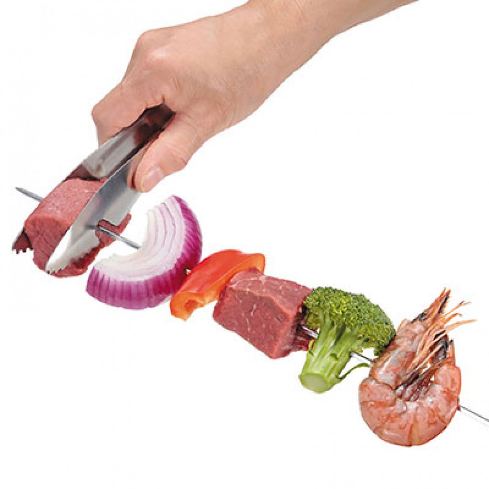 BBQ つかみやすい 串トング 24cm｜Alpen Online
