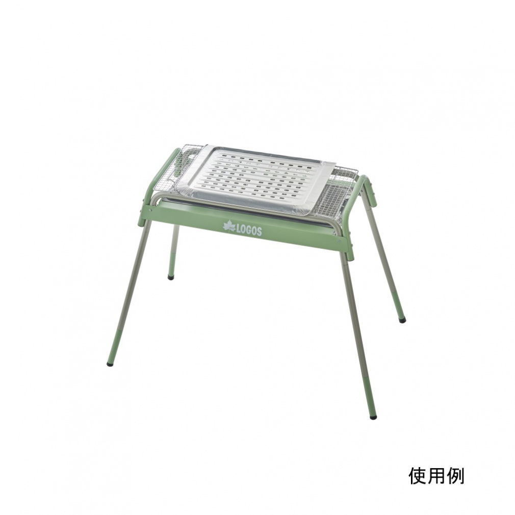 ロゴス (お掃除楽ちん)美味しく焼ける 炭焼きグリルプレート(2pcs