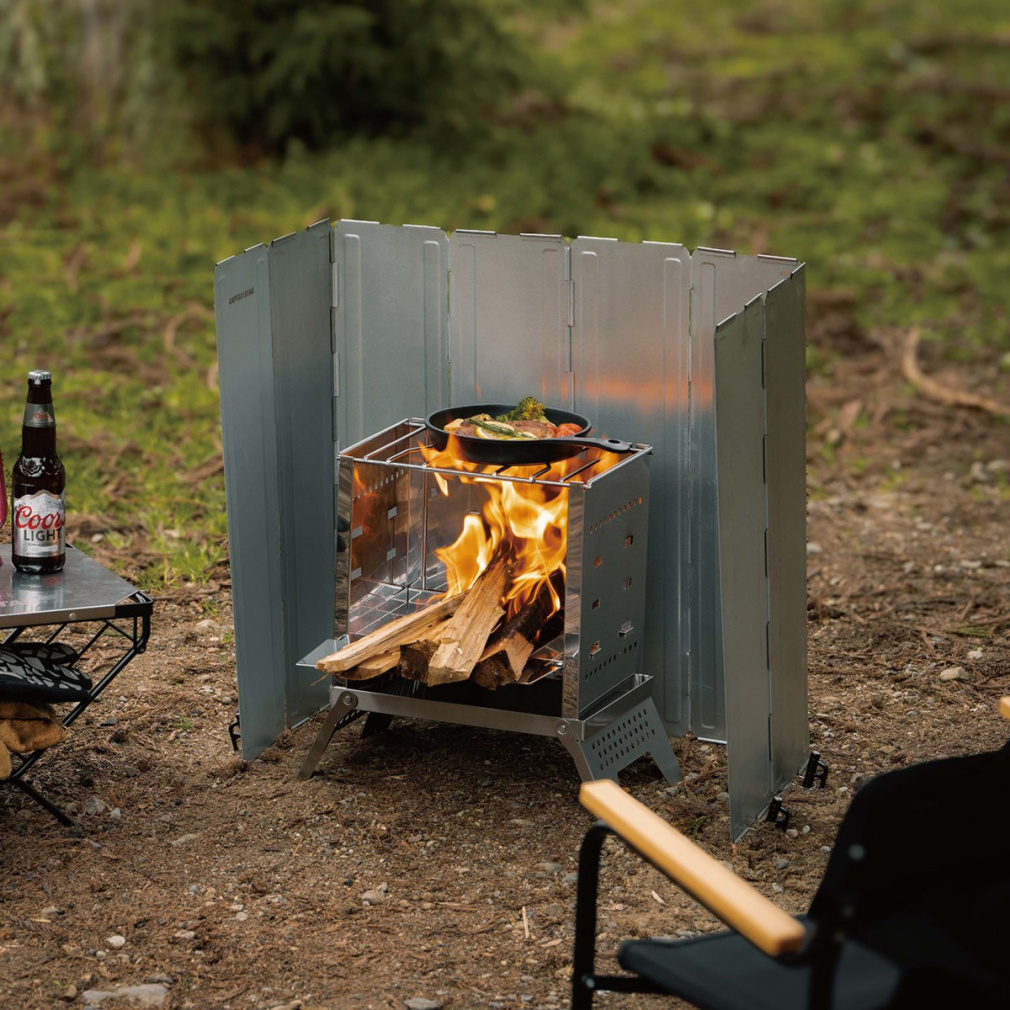 キャプテンスタッグ ウィンド スクリーン 60 UG-3311 キャンプ 焚き火