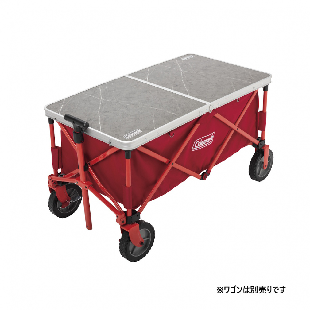 Coleman アウトドアテーブル ベージュ コールマン（Coleman） アウトドアテーブル 3段階高さ調節 折りたたみ