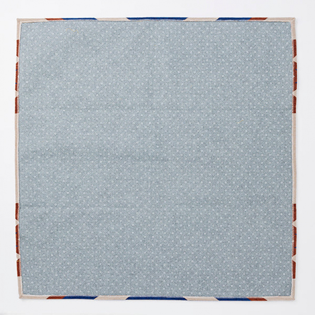 Vintage】大判ラグ 馬 疾走 山 山脈 1350×1160 Vintage】大判ラグ 馬