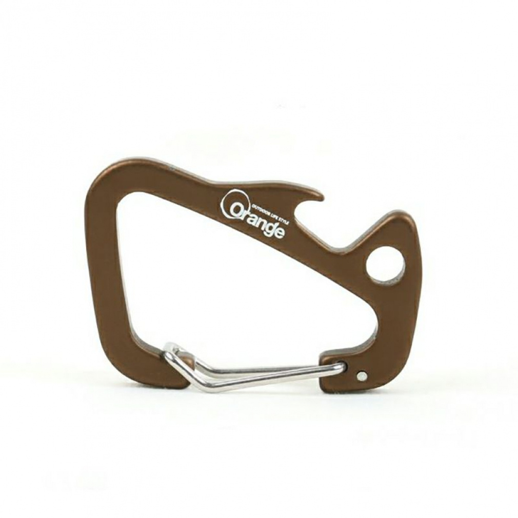 ちびにし＋Trimmers カラビナset : ブラウングレイ キャンプ 雑貨