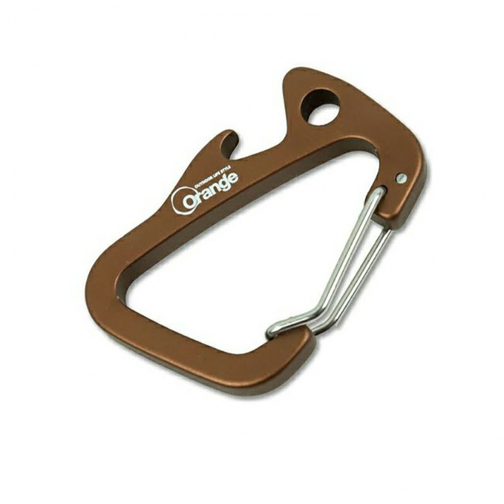 ちびにし＋Trimmers カラビナset : ブラウングレイ キャンプ 雑貨