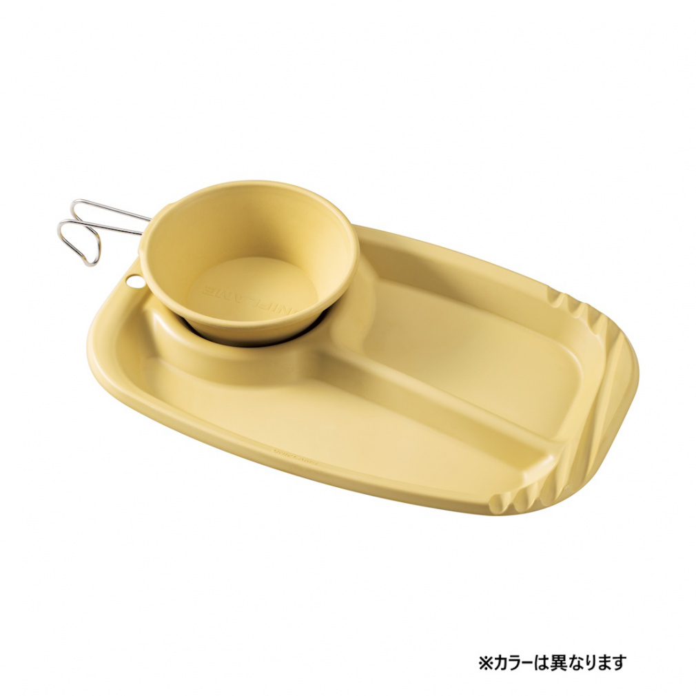 ユニフレーム カラプレ イエロー 666944 キャンプ 食器/カトラリー