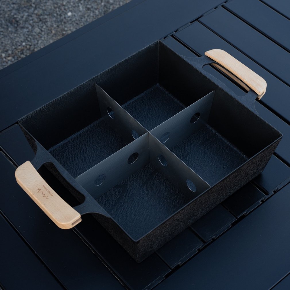 アルペンアウトドアーズ アルミスクエア鍋26 キャンプ クッキング