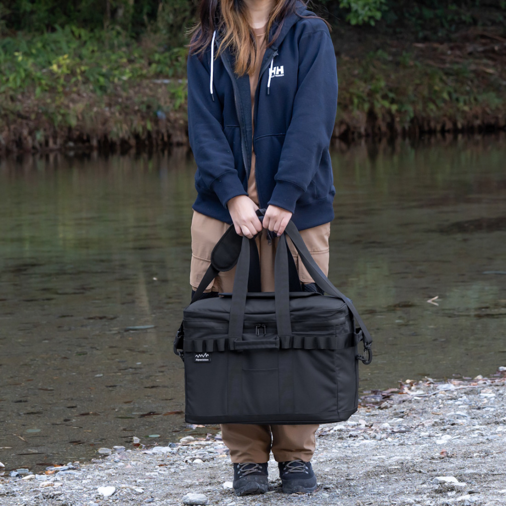 アルペンアウトドアーズ 高保冷 ソフトクーラー25 ブラック キャンプ